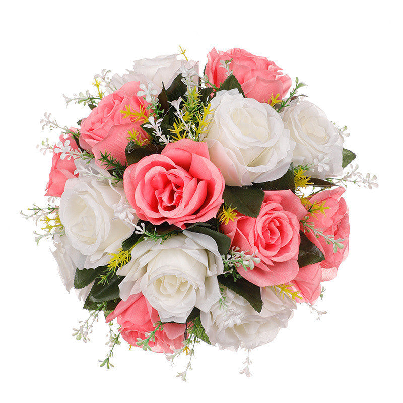 2 Pcs Artificial Flower Ball Bouquet for Wedding Centerpiece Party Home Décor
