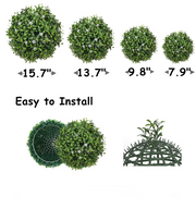 Artificial Greenery Topiary Balls 6 Inch Bulk Flower Spheres for Decoration