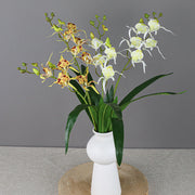 Spider Lily Artificial Flower Stems with Leaves, 10 Pcs Bulk Craft Bonsai DIY, 12 Inch