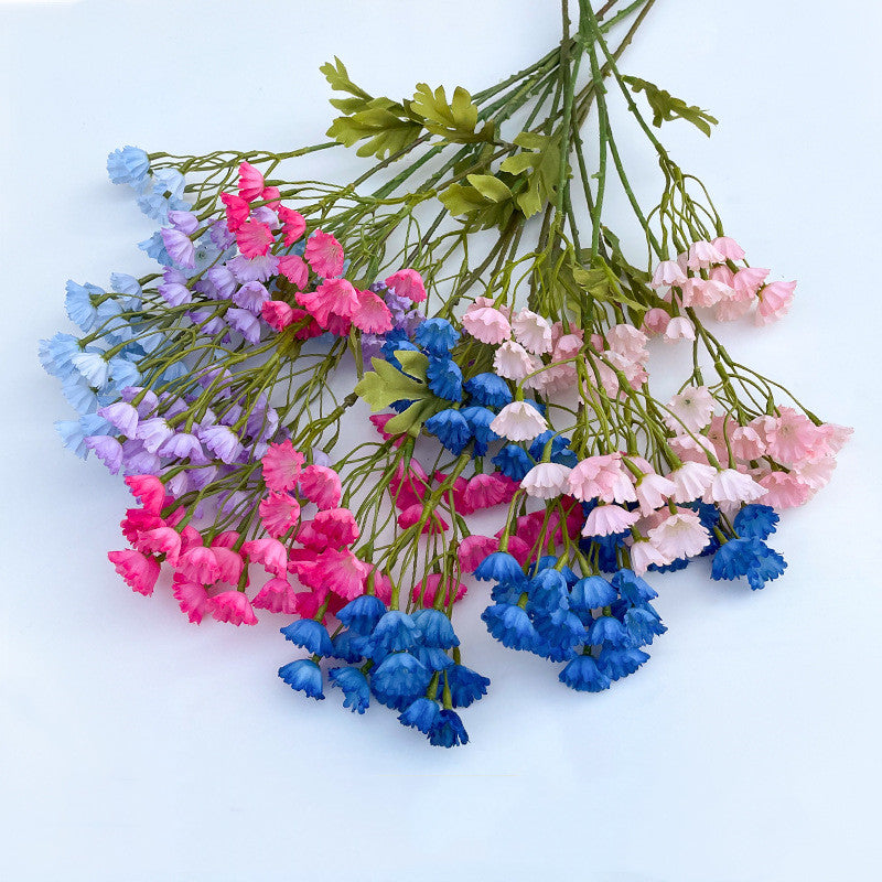 10 Pcs 30 Inch Artificial Forget Me Not Flowers Long Stems Silk Floral Arrangement