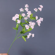 4 Pcs 18.5 Inch Artificial Silk Forget Me Not Flowers Blue Bouquet for Fall Decor Wedding Vase Arrangement