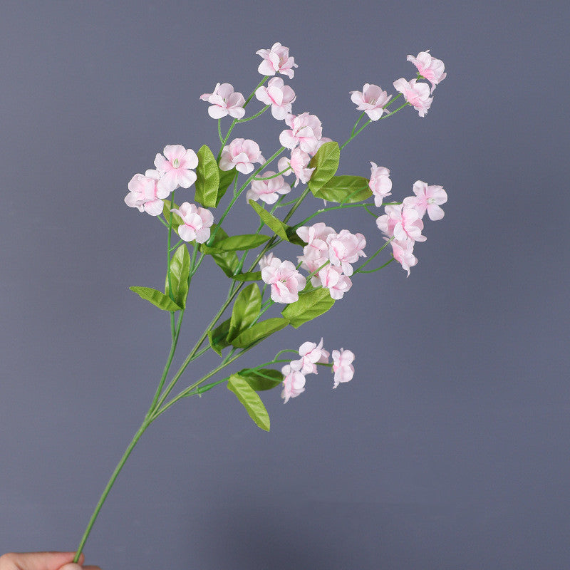 4 Pcs 18.5 Inch Artificial Silk Forget Me Not Flowers Blue Bouquet for Fall Decor Wedding Vase Arrangement