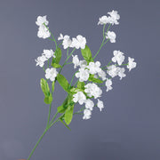 4 Pcs 18.5 Inch Artificial Silk Forget Me Not Flowers Blue Bouquet for Fall Decor Wedding Vase Arrangement