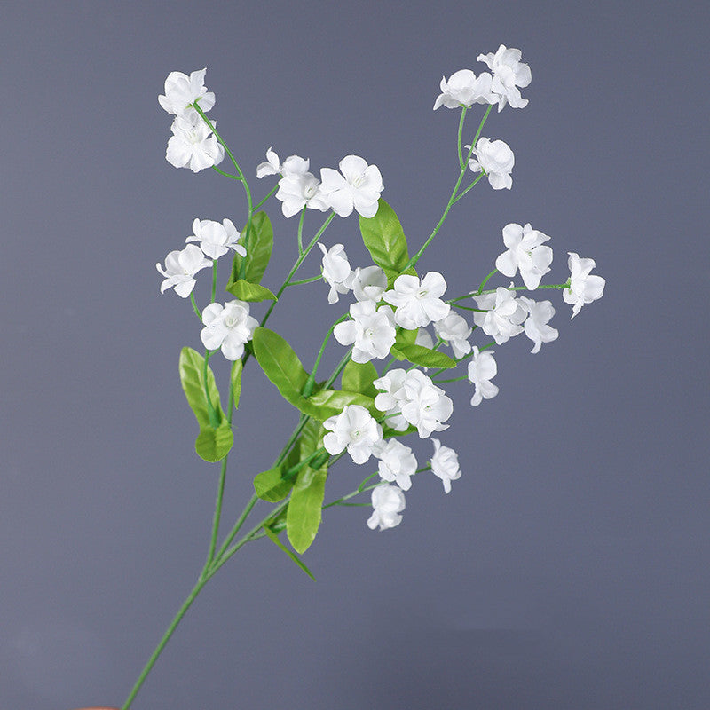 4 Pcs 18.5 Inch Artificial Silk Forget Me Not Flowers Blue Bouquet for Fall Decor Wedding Vase Arrangement