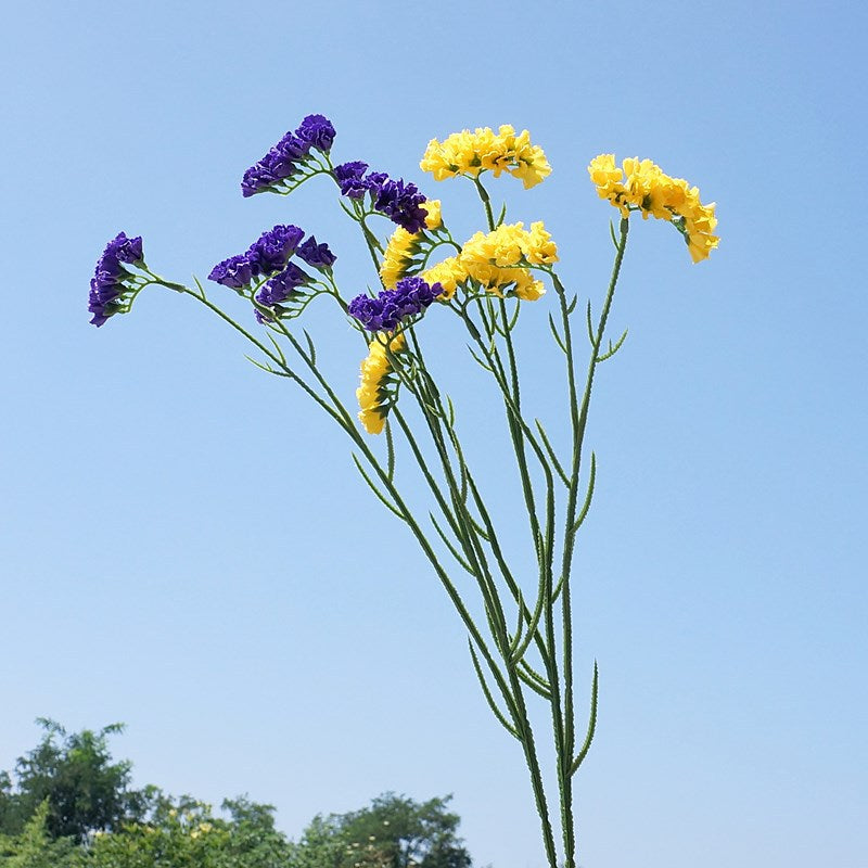 26 Inch Forget Me Not Stems Spray Branches 10 Pcs Faux Silk Artificial Flowers