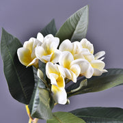 6 Pcs 28 Inch Artificial Frangipani Bouquets Bulk Luau Beach Party Decorations