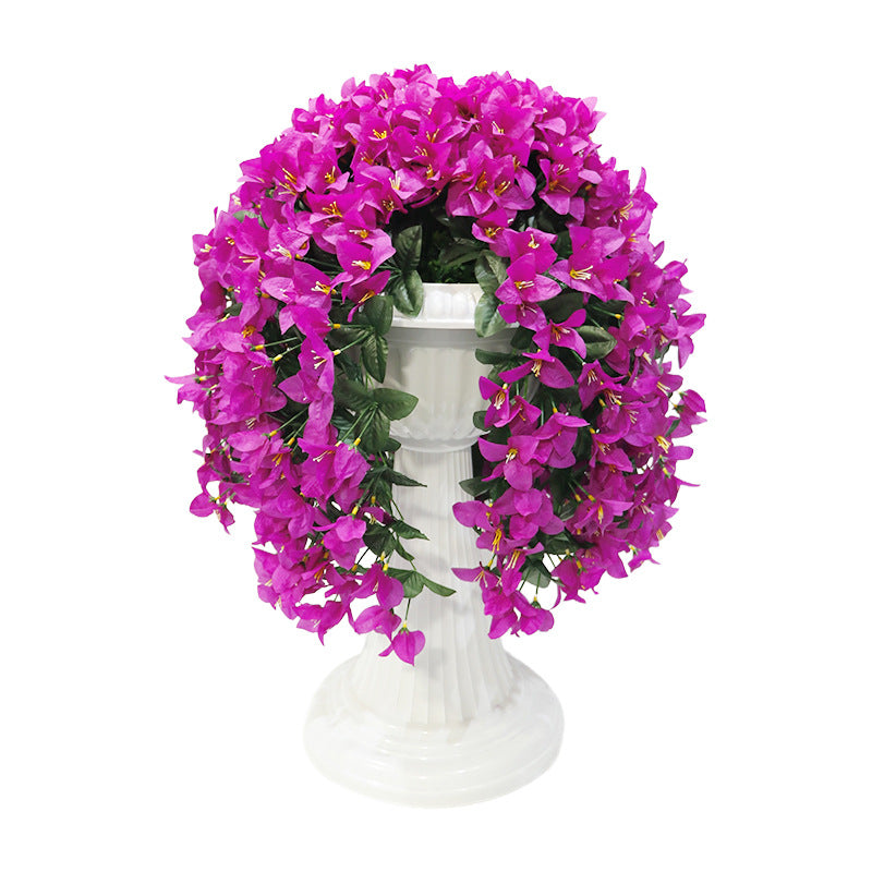 Bougainvillea Hanging Bush Artificial Flowers 12 Inch UV Resistant Trailing Vines Outdoor Decor Bulk Quantity