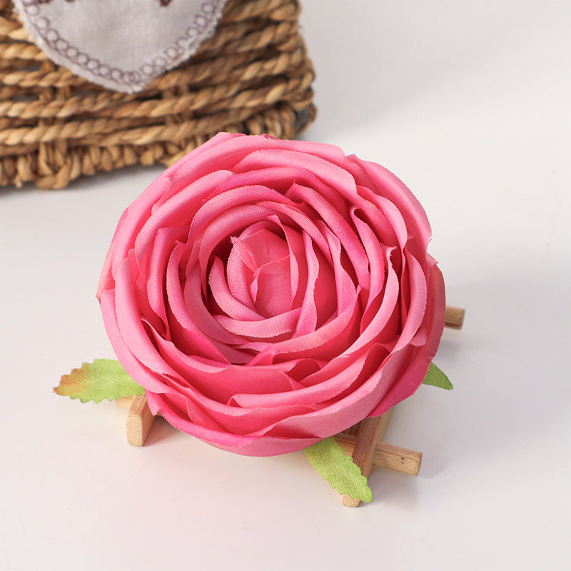 Cabbage Rose Silk Flower Heads 50 Pcs Artificial Flowers for DIY Wedding Bouquets Centerpieces Home Decor