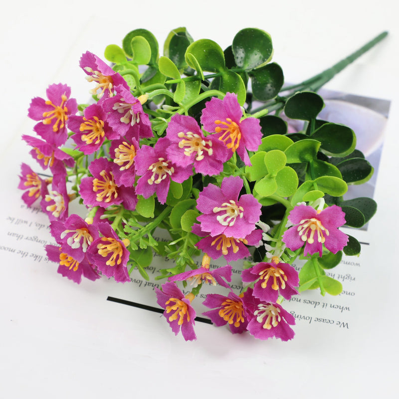 10 Inch Artificial Oxalis Flowers 10 Pcs UV Resistant Outdoor Detachable Plants