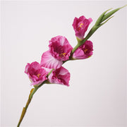 33.4 Inch Extra Tall Real Touch Gladiolus Stems 3 Pcs Lifelike Silk Artificial Flowers for Wedding Home Decor