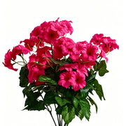 19 Inch UV-Resistant Artificial Silk Petunias, Realistic Outdoor Decor, Bulk Quantity