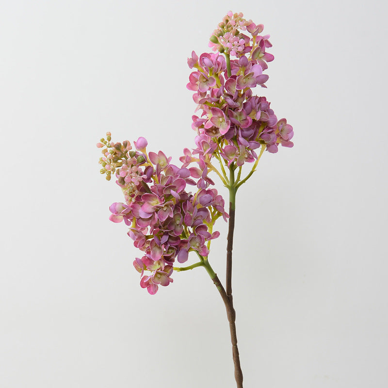 26 Inch Real Touch Lilac Artificial Flower Stem - Lifelike Silk Floral Arrangement for Wedding and Home Decor