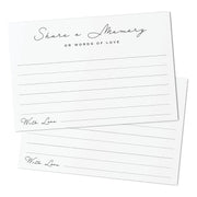 Funeral Memorial Cards Bulk Pack – Blank Sympathy Message Cards for Memorial Services