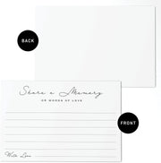Funeral Memorial Cards Bulk Pack – Blank Sympathy Message Cards for Memorial Services