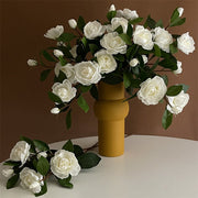 24 Inch Artificial Silk Gardenia Stems Spray Bulk 10 Pcs