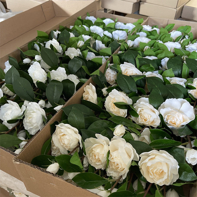 24 Inch Artificial Silk Gardenia Stems Spray Bulk 10 Pcs
