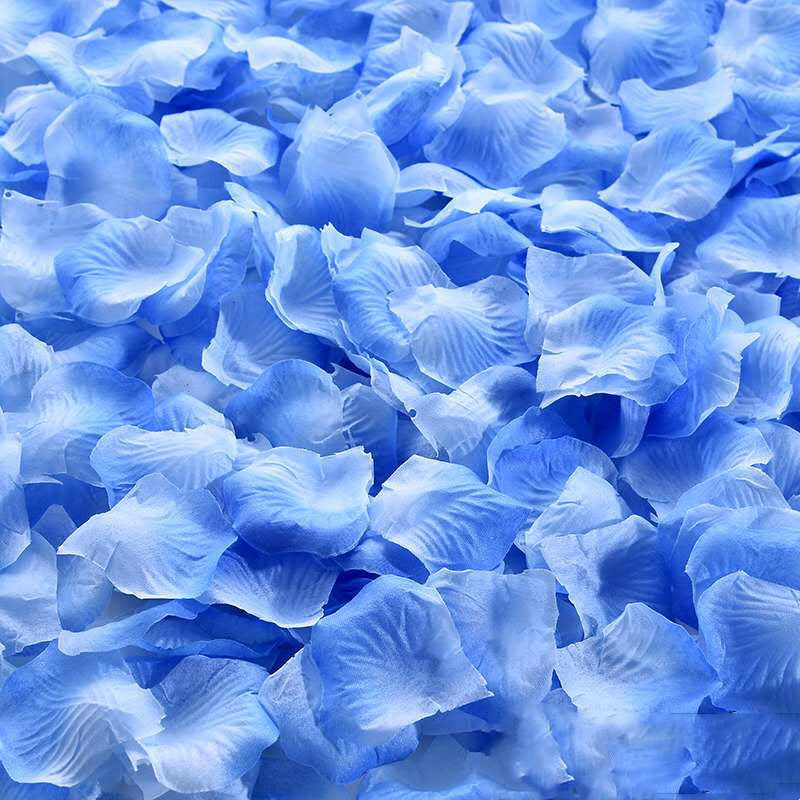 Faux Rose Petals for Wedding Engagement Decorations, Artificial Silk Flower Petals, 200 Pcs