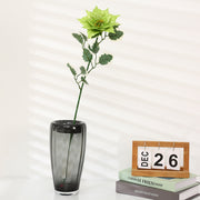 25 Inch Glitter Poinsettia Spray Artificial Flowers 6 Stems with Leaves Bulk Wholesale