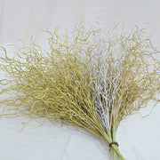 20 Inch Glitter Curly Christmas Branches Twigs Sprigs Artificial Holiday Decorations Bulk