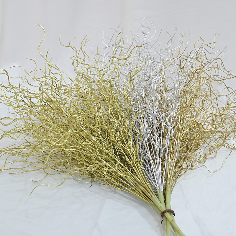 20 Inch Glitter Curly Christmas Branches Twigs Sprigs Artificial Holiday Decorations Bulk