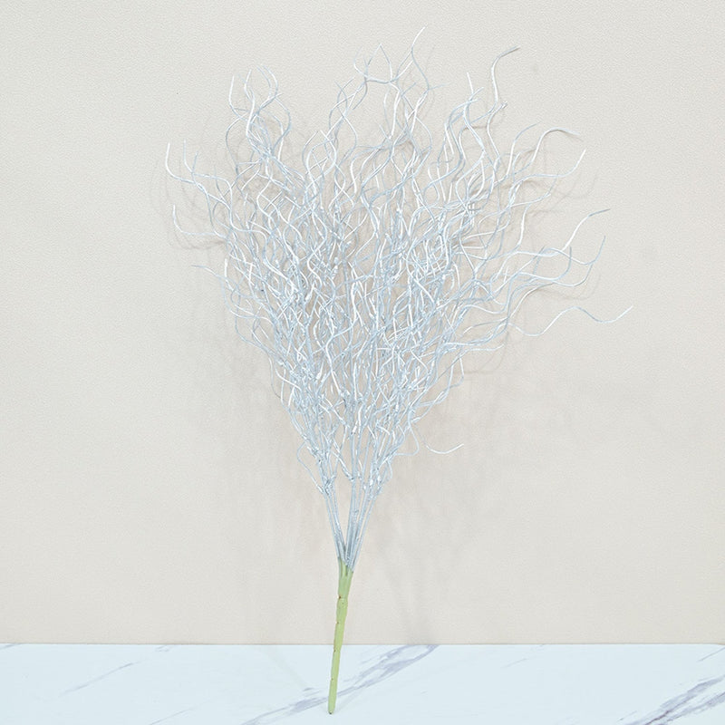 20 Inch Glitter Curly Christmas Branches Twigs Sprigs Artificial Holiday Decorations Bulk