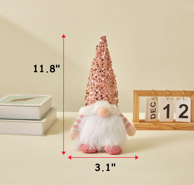Christmas Light Up Santa Claus Figure Bulk Glitter Holiday Decoration