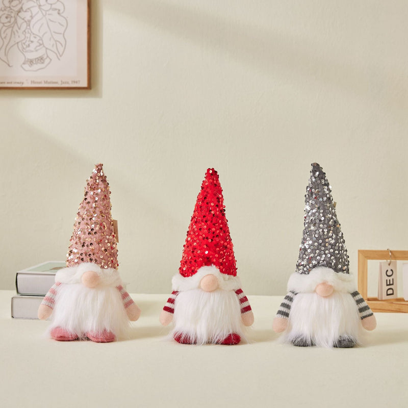 Christmas Light Up Santa Claus Figure Bulk Glitter Holiday Decoration