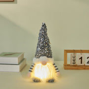 Christmas Light Up Santa Claus Figure Bulk Glitter Holiday Decoration