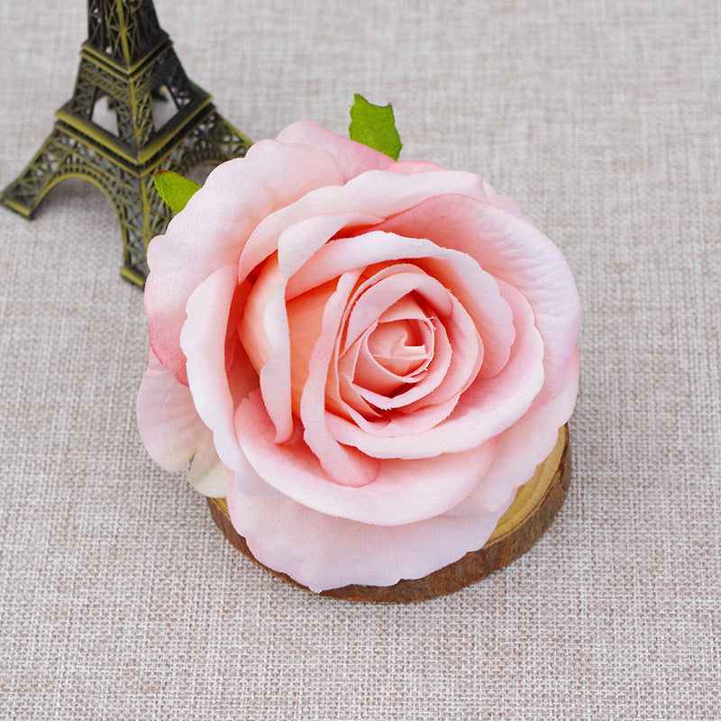 10 Pcs Artificial Bionic Flannel Rose Heads for DIY Wedding Party Baby Shower Decoration