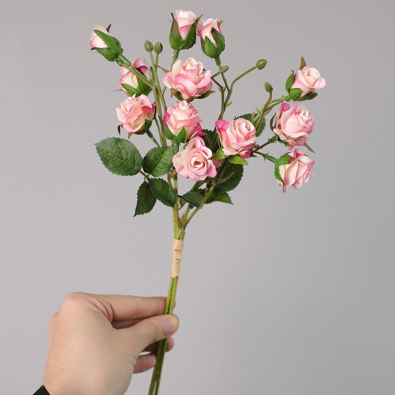 15 Inch Artificial Bubbles Spray Roses 10 Stems Bulk Wedding DIY Silk Flowers