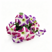 19 Inch UV-Resistant Artificial Silk Petunias, Realistic Outdoor Decor, Bulk Quantity