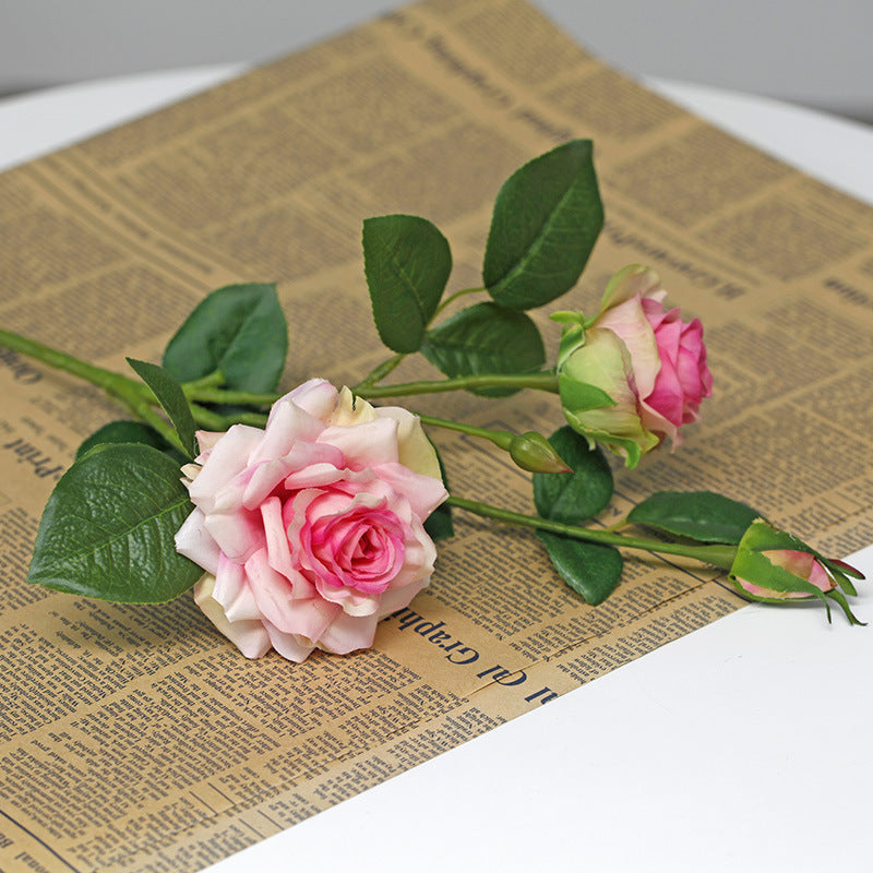 20 Inch Curly Rose Spray Stems 10 Pcs Real Touch Artificial Flowers for Arrangement