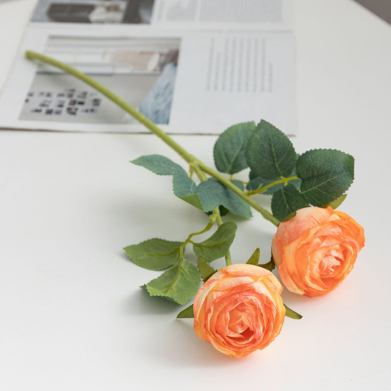 20 Inch Artificial Silk Peony Spray Branch Stems, 10 Pcs Bulk Pack