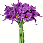 20 Pcs Artificial Calla Lily Bouquets Real Touch Silk Flowers for Centerpieces