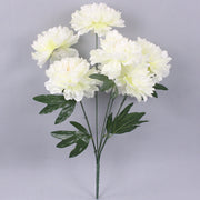 27 Inch Artificial Peony Bush 1 Pc Satin Cemetery Flower Stem