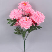 27 Inch Artificial Peony Bush 1 Pc Satin Cemetery Flower Stem