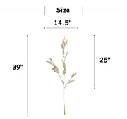 39 Inch Artificial Mimosa Stems Branches Bulk Real Touch 10 Pcs