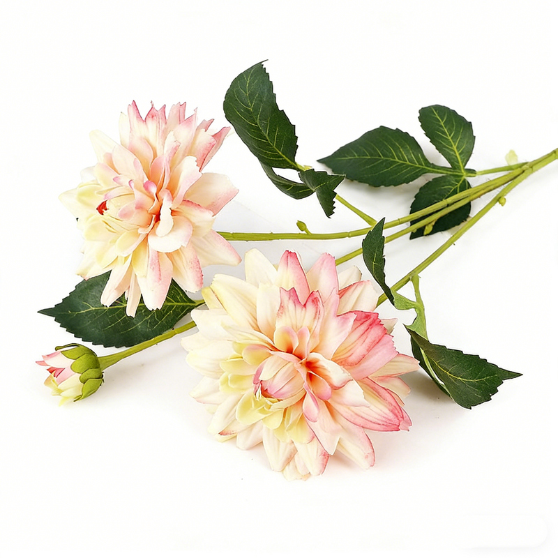 29 Inch Large Real Touch Dahlia Artificial Silk Flower for Wedding Home Decor