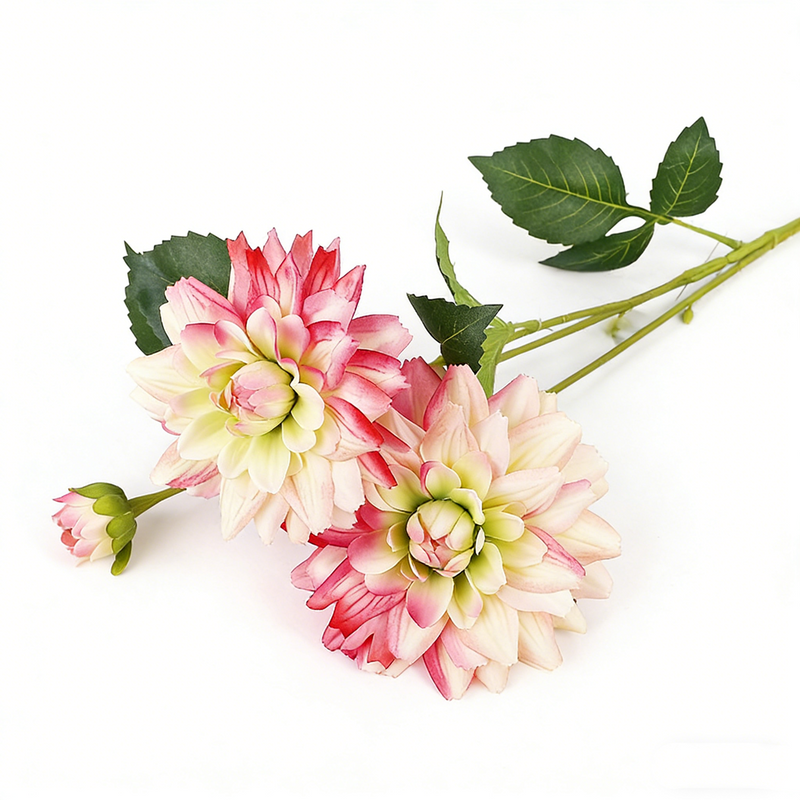 29 Inch Large Real Touch Dahlia Artificial Silk Flower for Wedding Home Decor