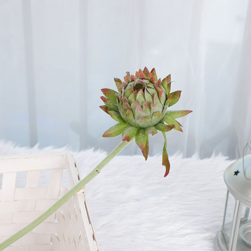 24 Pcs Artificial Silk Artichoke Stems, Autumn Floral Arrangement, Bulk Pack