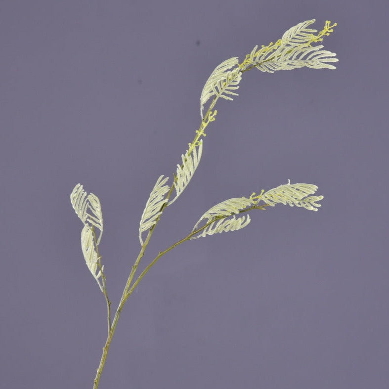 39 Inch Artificial Mimosa Stems Branches Bulk Real Touch 10 Pcs