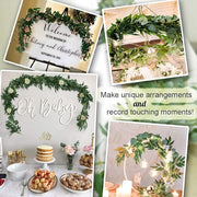 6.5FT Artificial Eucalyptus Garland Greenery Hanging Vines for Wedding Table Runner Party Centerpiece