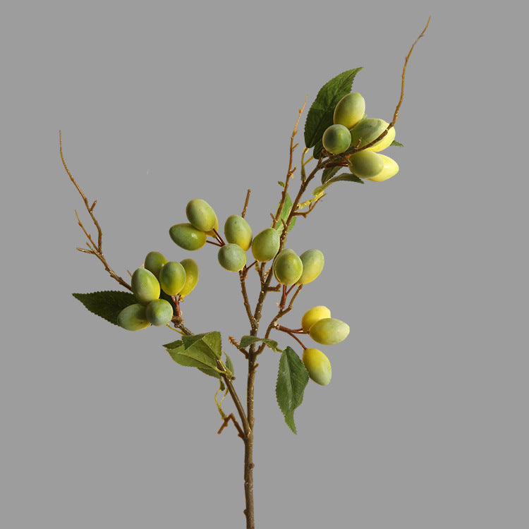 31 Inch Artificial Olive Fruit Branches 10 Pcs Extra Long Silk Tree Plant Stems