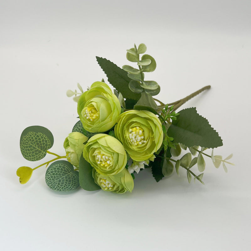 10" Artificial Small Peony Buds Bush Bouquets, 10 Colors, 10 Pcs for Crafts Wholesale