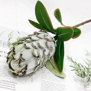 36 Inch Extra Tall Artificial Protea Stems, 6 Pcs Pineapple Protea Flowers