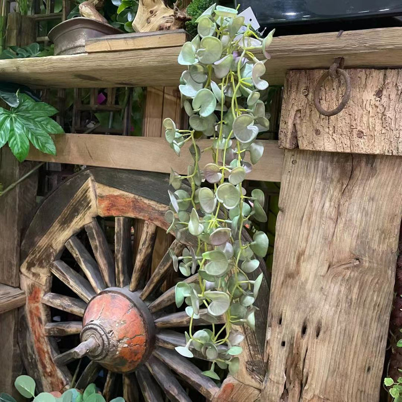 23 Inch Pennywort Garland 6 Ft Artificial Lucky Hydrocotyle Vulgare Hanging Greenery Plant