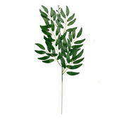 Artificial Greenery Stems 20 Pcs Silk Green Leaves Branches for DIY Wedding Arch Bouquet Vase Filler Table Centerpieces