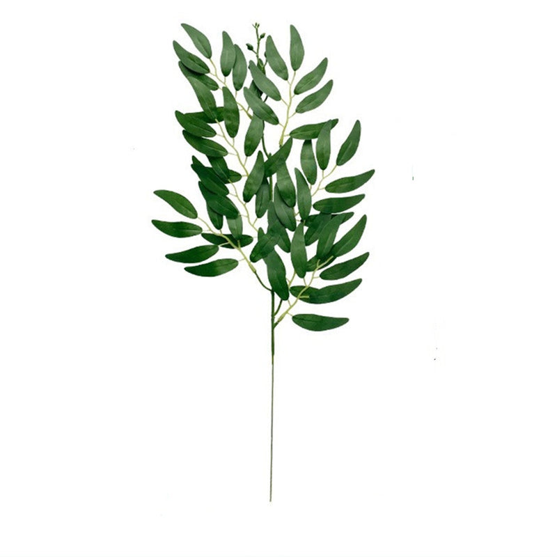 Artificial Greenery Stems 20 Pcs Silk Green Leaves Branches for DIY Wedding Arch Bouquet Vase Filler Table Centerpieces