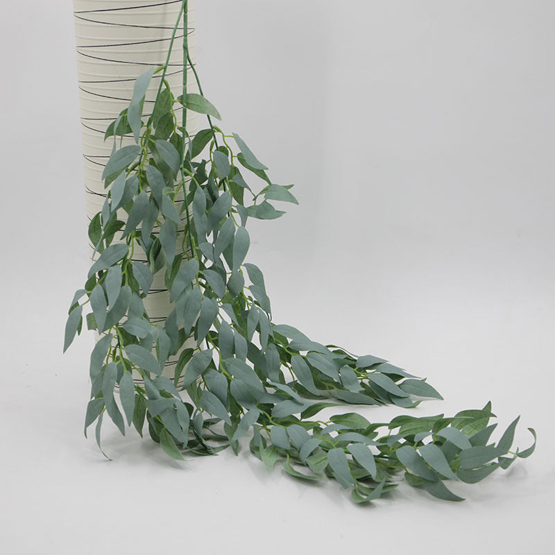 39 Inch Artificial Hanging Willow Leaf Vines, 1 Pc, Realistic Silk Twig Decoration