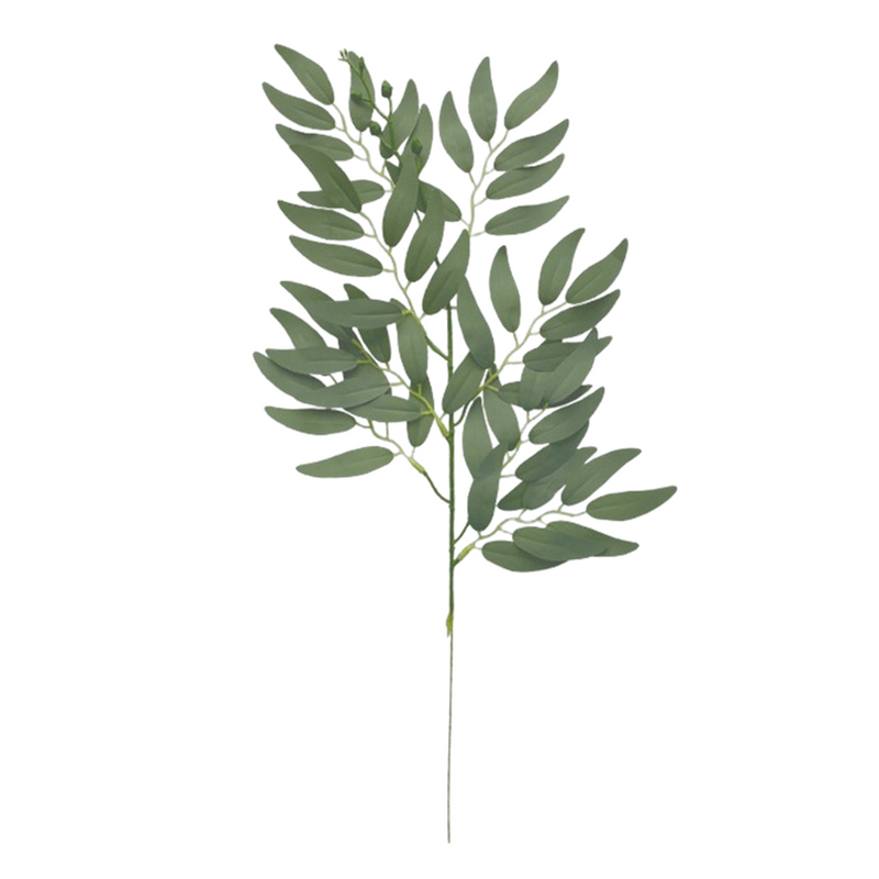 Artificial Greenery Stems 20 Pcs Silk Green Leaves Branches for DIY Wedding Arch Bouquet Vase Filler Table Centerpieces